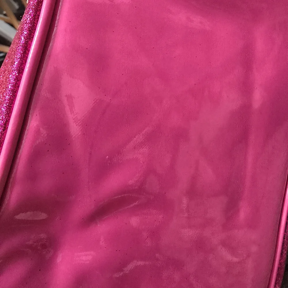 Caboodles soft sided nail valet/tote/case pink matallic Sparkle NEW